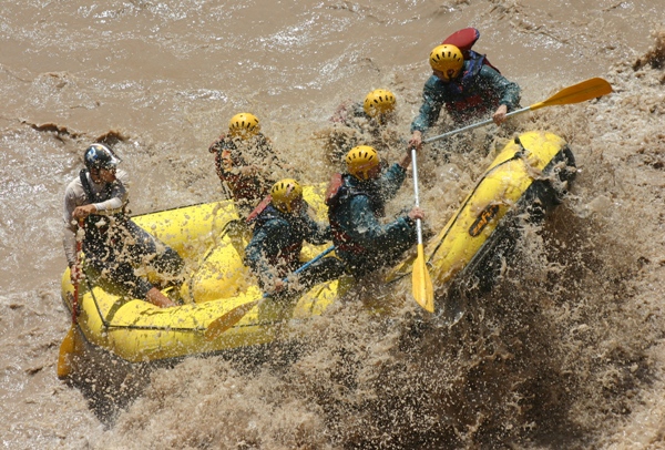 Kräftig festhalten hieß es ein paar Mal. Foto: Gassert