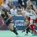 Maike St�ckel machte das 3:1 gegen England.
